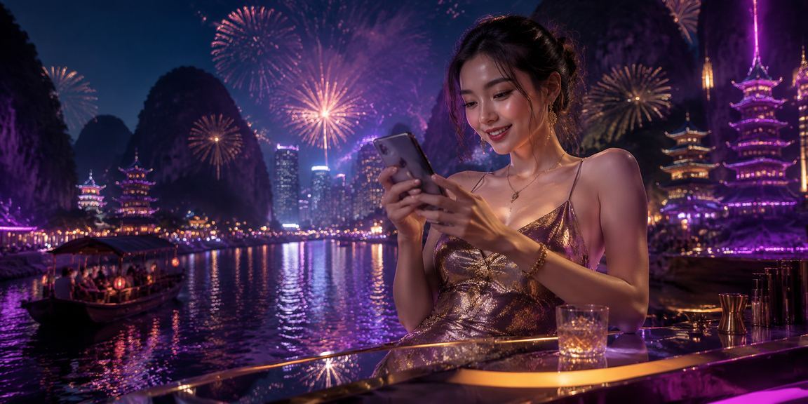 Người chơi baccarat trực tuyến tại Sài Gòn trong ánh đèn neon về đêm